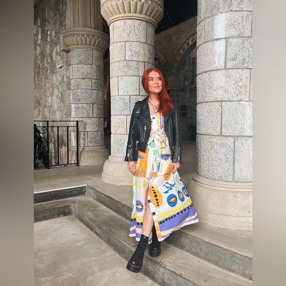 ZARA ~ PRINTED MIDI DRESS - Picture 8 of 17